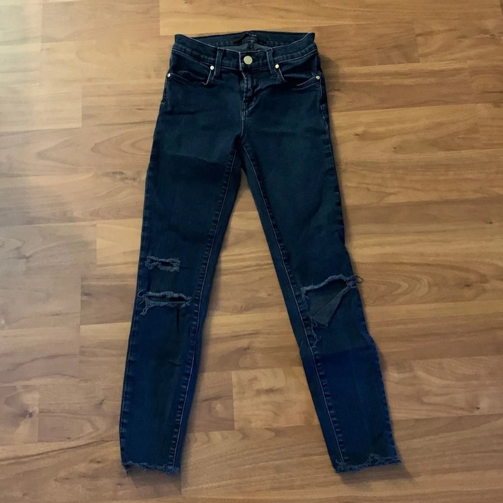 J brand blue mercy ripped skinny jeans